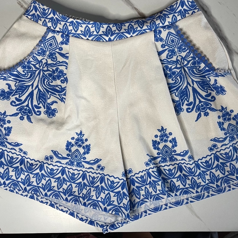 White stylish shorts